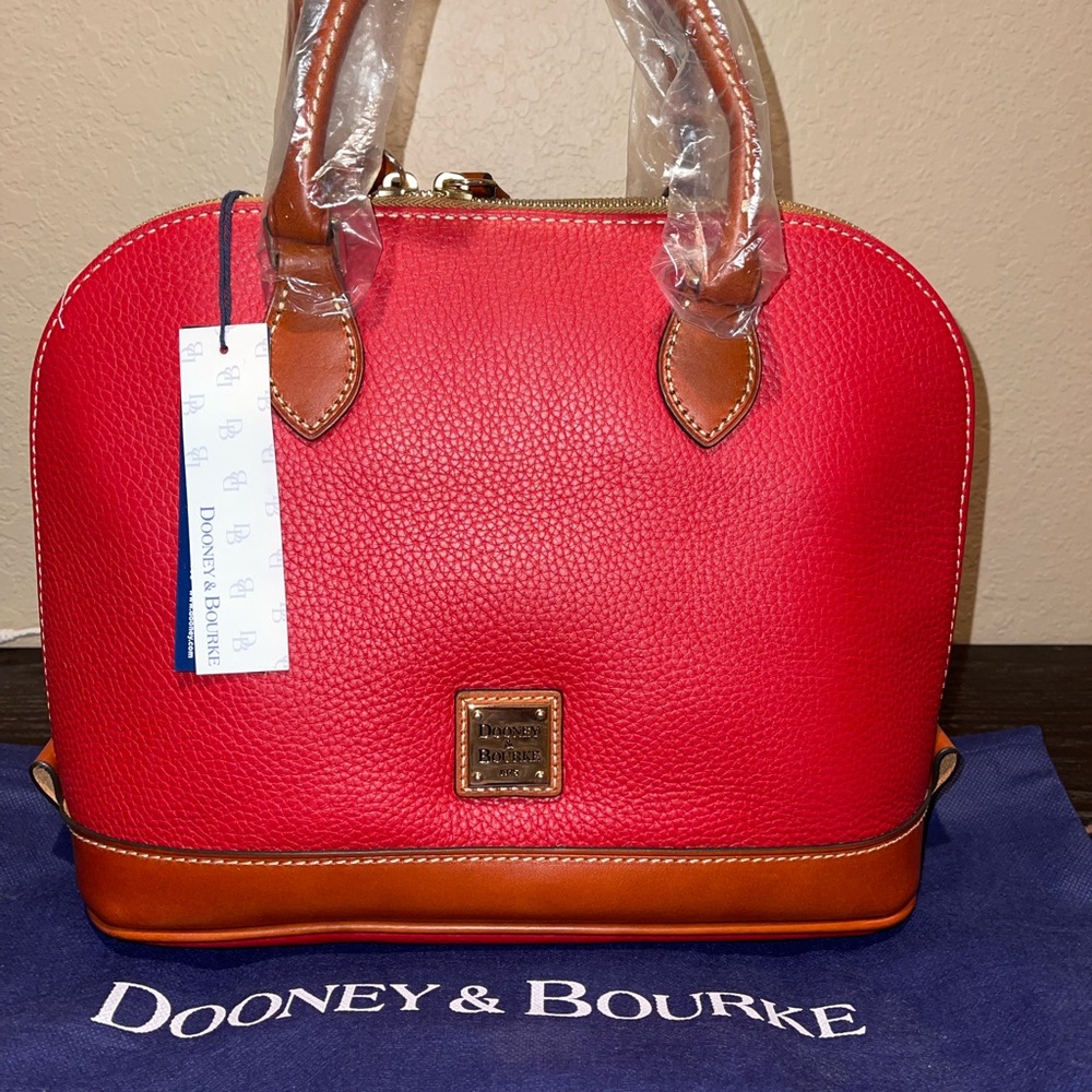 Dooney & Bourke Red Leather Satchel